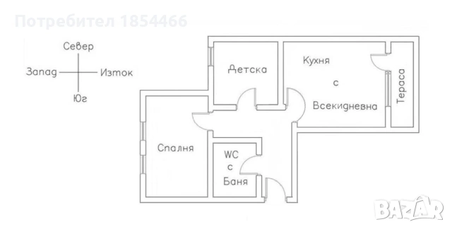 Собственик продава апаратамент на първа линия море, снимка 16 - Апартаменти - 43396778