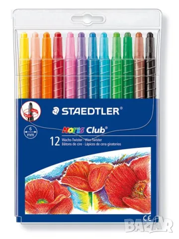 Пастели Staedtler Noris Club Twister - 12 цвята 