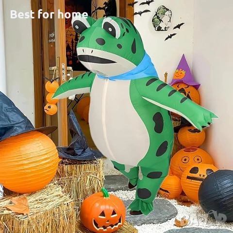 JINSTABAG Надуваем костюм за възрастни, жаба, цяло тяло, луксозен забавен костюм за мъже и жени, снимка 5 - Други стоки за дома - 54159915