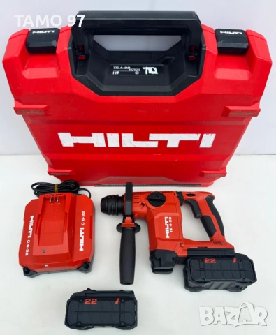 Hilti TE 4-22 Nuron - Безчетков акумулаторен перфоратор 2x22V 5.10Ah като нов!