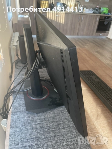 Монитор ASUS TUF Gaming VG27AQ 0.233 мм, 178°/178°, IPS, 27.0 ", 68.6 см, 2560x1440, 165.00 Hz, снимка 2 - Монитори - 55614353
