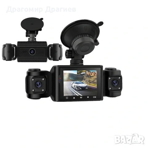 Видеорегистратор 4-канален за автомобил HD DVR, снимка 2 - Аксесоари и консумативи - 54559647