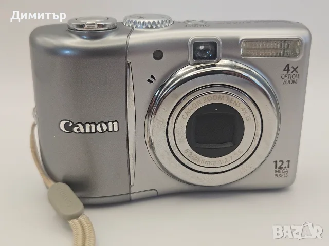Canon PowerShot A1100 IS 12.1MP Digital Camera 4X Zoom Silver дигитален фотоапарат камера компактна, снимка 11 - Фотоапарати - 55517208