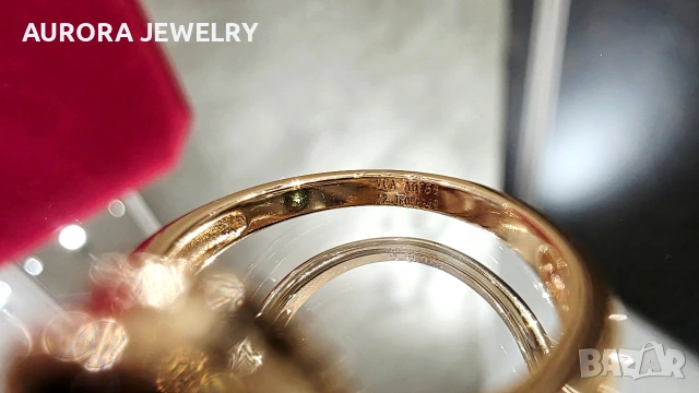 Van Cleef & Arpels VCA Rose Gold Black Onyx Vintage Alhambra Дамски Пръстен, снимка 7 - Пръстени - 54133554