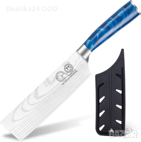 XYJ 7 инча кухненски нож Nakiri професионален неръждаема стомана