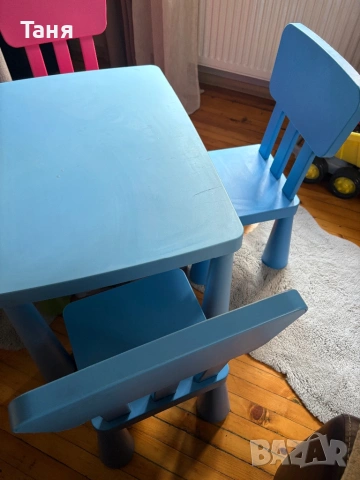 Масичка и 4 стола Mammut Ikea, снимка 2 - Мебели за детската стая - 54286951