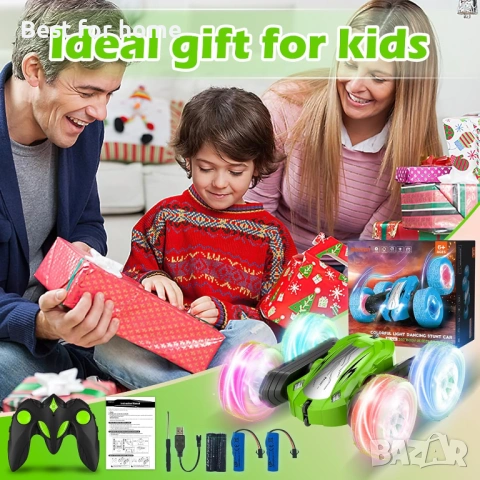 Дистанционно управлявана кола 3 4 5 6 7 8 9 години Игри LED мигаща RC играчка количка , снимка 6 - Коли, камиони, мотори, писти - 54318646
