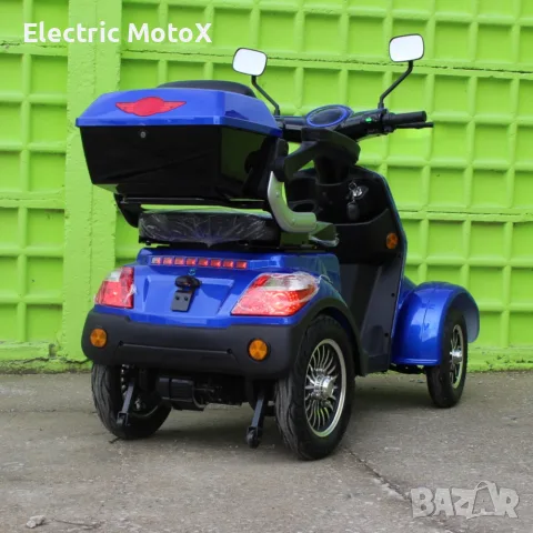 Електрическа четириколка с покрив  FM4 BLUE, 1500W, 60V, 20Ah, снимка 4 - Мотоциклети и мототехника - 55371577