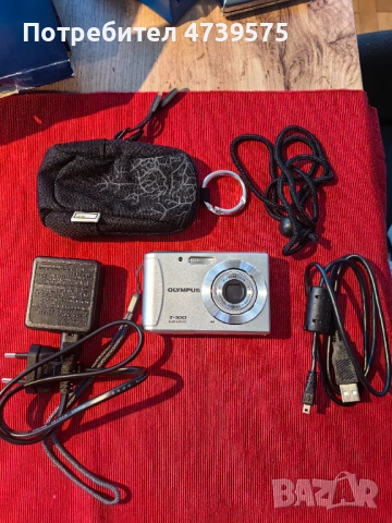 Цифров фотоапарат OLYMPUS T-100 + калъф, снимка 2 - Фотоапарати - 54881907