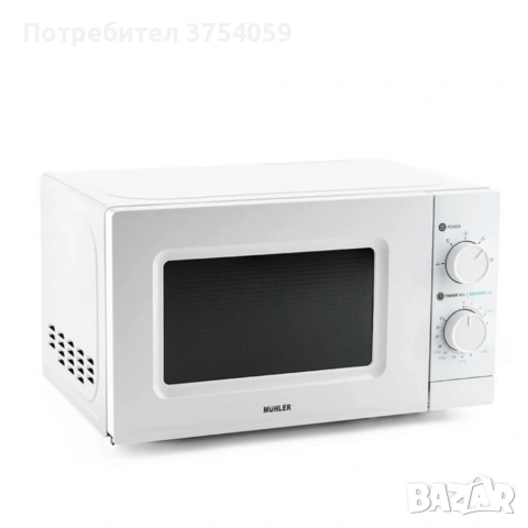 Микровълнова фурна MUHLER MO-5009 20L – 700W, механичен контрол, снимка 8 - Микровълнови - 55182503