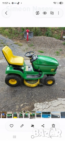 Тракторна косачка John Deere LT160 – Хидростат 