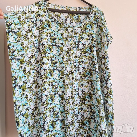 СТРАХОТНА ЦВЕТНА ТУНИКА 3XL-4XL, снимка 3 - Туники - 54393422