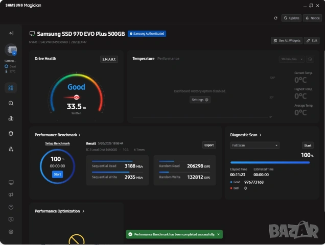 Samsung 970 Evo Plus 500gb Nvme m2