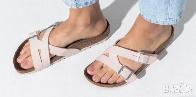 чехли Birkenstock Yao Vegan Birkibuc в светло розово номер 40 , снимка 2 - Чехли - 54512650