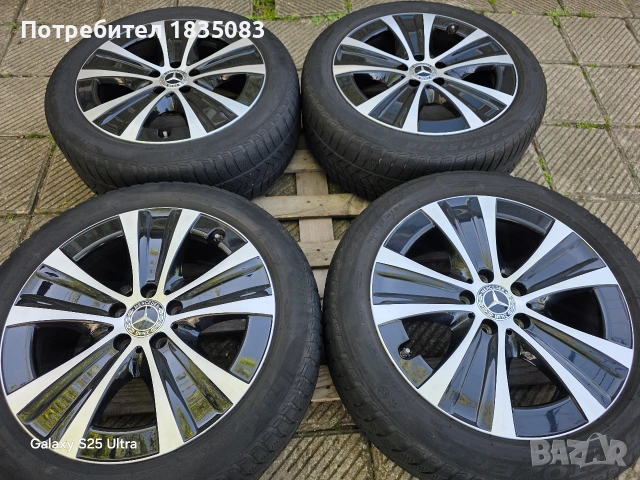 Лети джанти 18ки 5х112 Mercedes + зимни гуми 245/45/18 Pirelli, снимка 2 - Гуми и джанти - 54440938