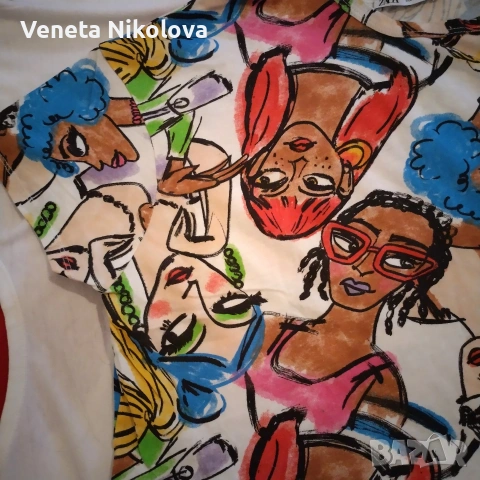 Дамска блуза с къс ръкав 