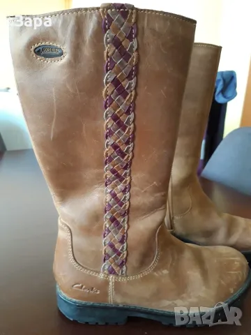 кожени ботуши Clarks с GoreTex, 28.5ти номер, снимка 3 - Детски боти и ботуши - 55486749