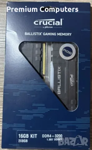 Рам памет DDR4 Crucial BallistiX RGB 16GB 3200MHz