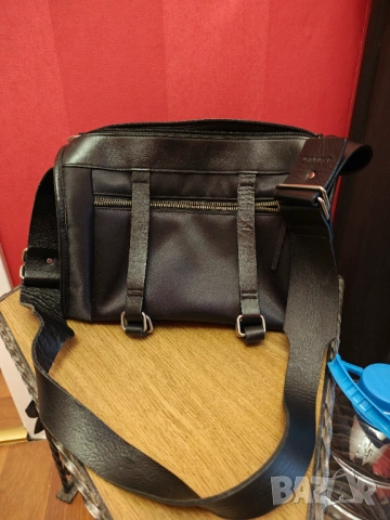 Calvin Klein Чанта естествена кожа и плат