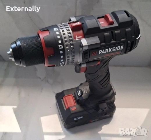 Ударна бормашина Parkside Performance PSBSAP 20 Li D4 + Smart батерия + зарядно - гаранция, снимка 6 - Бормашини - 54693151