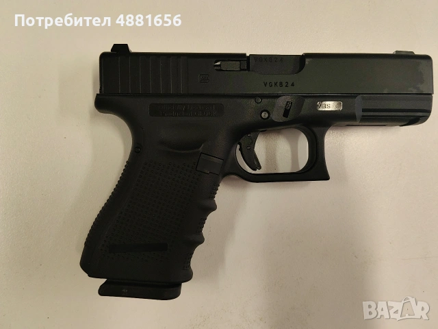 Airsoft пистолет Glock 19 gen 4 gas, снимка 2 - Въздушно оръжие - 55264277