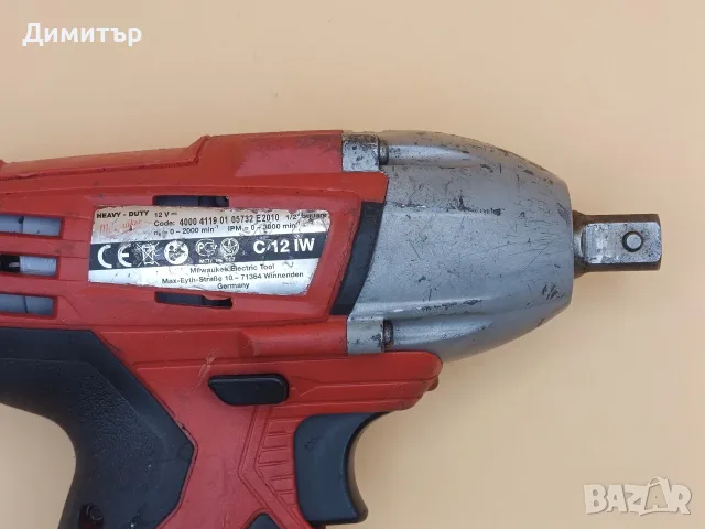 Milwaukee C 12 IW тяло на гайковерт 1/2", снимка 6 - Винтоверти - 55565771