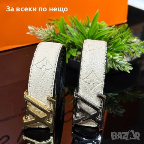 Louis Vuitton Унисекс Колан Естествена Кожа С Кутия Луис Витон - Различни Цветове Код SK1367, снимка 2 - Колани - 54337038