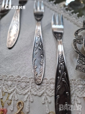Руски вилички- 6 броя , снимка 6 - Антикварни и старинни предмети - 54234357