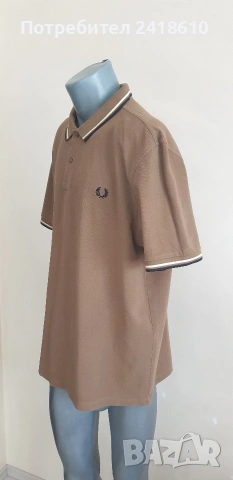 Fred Perry Pique Cotton Mens Size 2XL ОРИГИНАЛ! Мъжка Тениска!, снимка 9 - Тениски - 54794751
