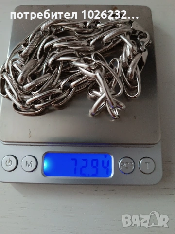 Сребърен ланец 925, снимка 4 - Колиета, медальони, синджири - 55191320