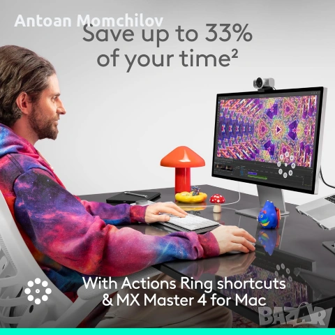 Мишка Logitech MX Master 4 for Mac Space Black, снимка 13 - Клавиатури и мишки - 55232457