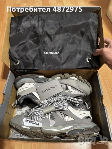 Balenciaga Track Gray/Сиви, 45 номер, снимка 5 - Маратонки - 55124973