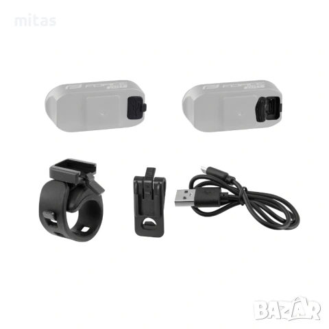 Задна LED стоп светлина за велосипед FORCE PILL 12LM, 3 x LED, USB, снимка 2 - Аксесоари за велосипеди - 54874249