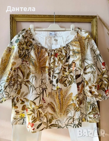 ZARA Нови дамски нели дънки и риза, снимка 11 - Дънки - 54227501