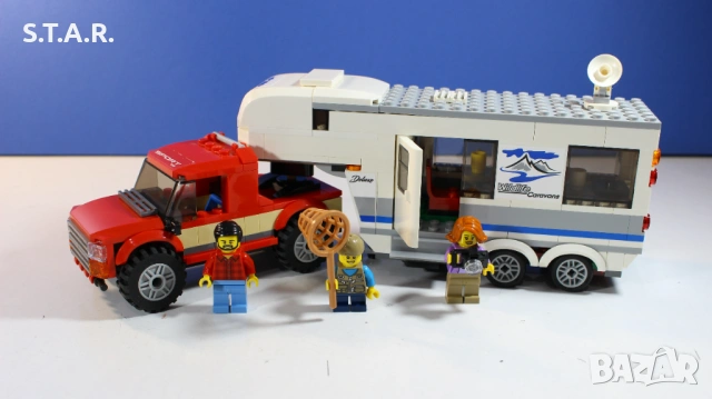 Конструктор Лего Джип / Пикап с Голяма Каравана 60182 Pickup with Caravan, снимка 2 - Конструктори - 54715946
