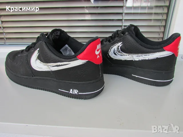Мъжки маратоки Nike Air Force 1 07 LV8 Brushstroke Black, снимка 5 - Маратонки - 55547224