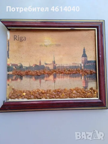 Картина с балтийски кехлибар 12*15 см
