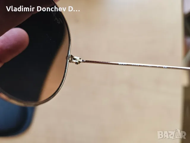 Ray-Ban Aviator - оригинални, снимка 10 - Слънчеви и диоптрични очила - 55663037
