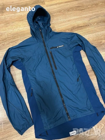 Мъжко яке ADIDAS Terrex Shield  Softshell Hoodie Jacket , L размер, снимка 6 - Якета - 54654162