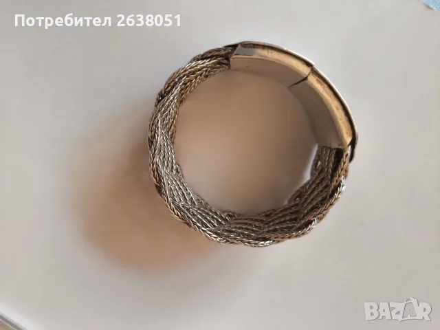 Дамска сребърна гривна, снимка 3 - Гривни - 55446821