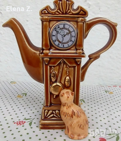 Красив и рядък чайник на Кардю - часовник с махало, снимка 4 - Декорация за дома - 54000085