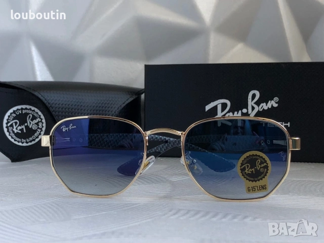 Ray Ban Ferrari 2 цвята мъжки слънчеви очила минерално стъклоло дамски унисекс, снимка 8 - Слънчеви и диоптрични очила - 55148894