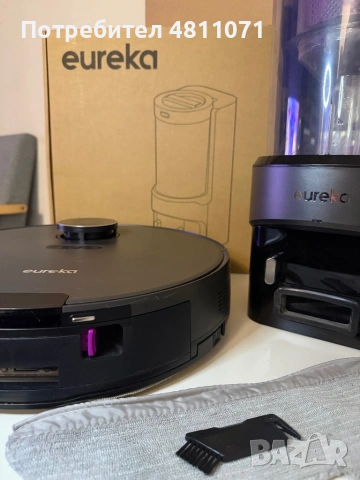 Прахосмукачка робот Eureka E10s (Черен) 4000Pa, снимка 3 - Парочистачки и Водоструйки - 54358441