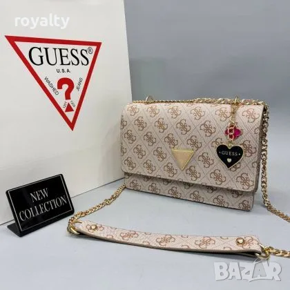 Guess Нова Дамска Кожена Чанта Различни Цветове и Модели Гес