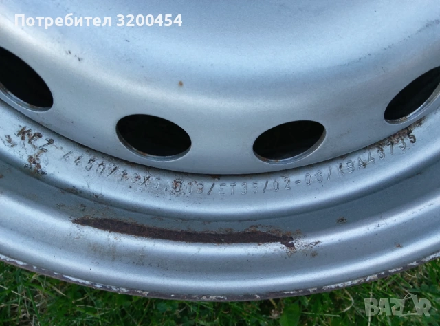 Комплект джанти за Фиат , снимка 2 - Гуми и джанти - 54314221