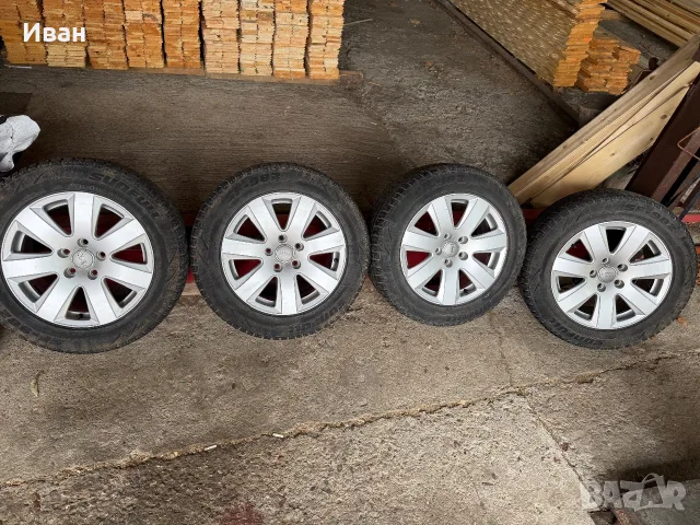 Гуми с джанти Audi 225/55/16, снимка 5 - Гуми и джанти - 55425652