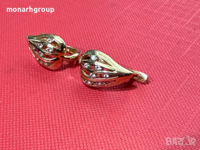 Златни обеци /585/, снимка 4 - Обеци - 54904480