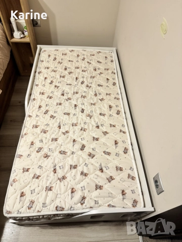 Детско легло Монтесори 140 x 70 cm бяло, снимка 4 - Бебешки легла и матраци - 55617895