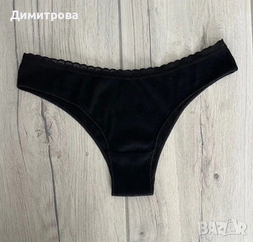 Нови черни бикини с дантелка
