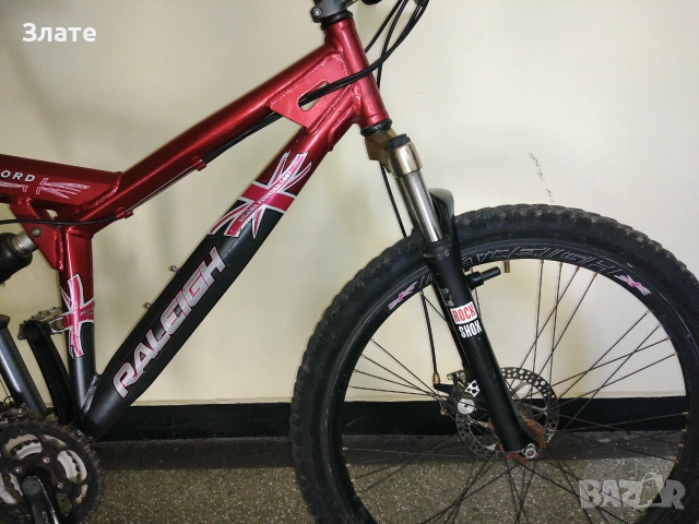 Велосипед Raleigh 26гуми "М",алуминиево планинско колело,дискови.Shimano, снимка 9 - Велосипеди - 55017974